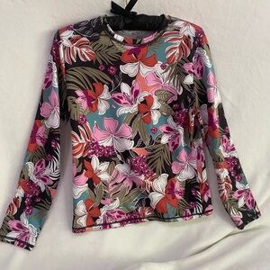 Roxy Floral Lightweight Long Sleeve Sun Protection Women’s Top, Medium